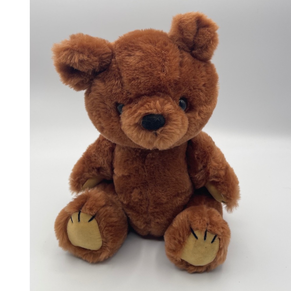 Vintage 1981 Dakin jointed teddy Bear Plush Stuffed Animal 12 Inch San Francisco